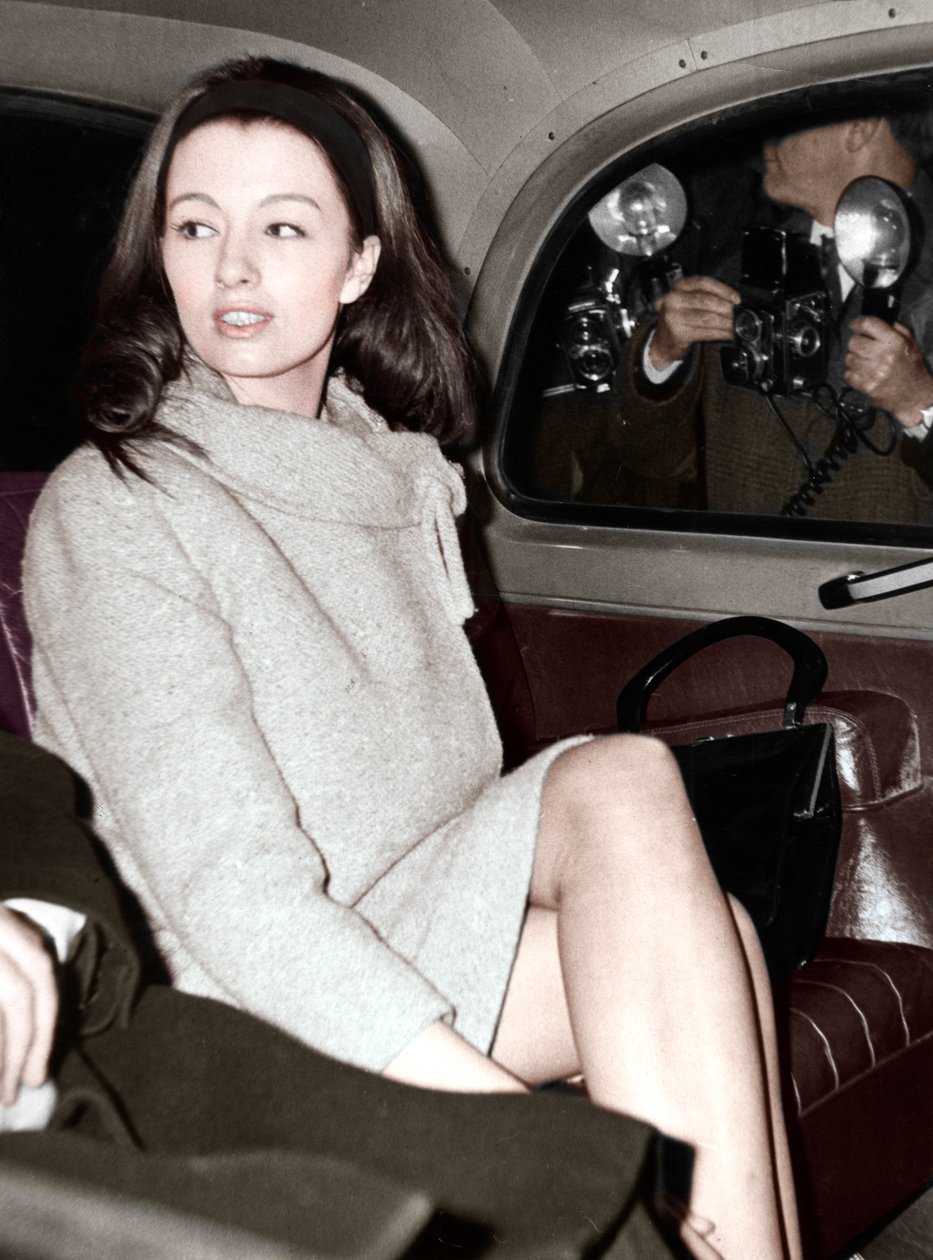 Christine Keeler arrivant à l