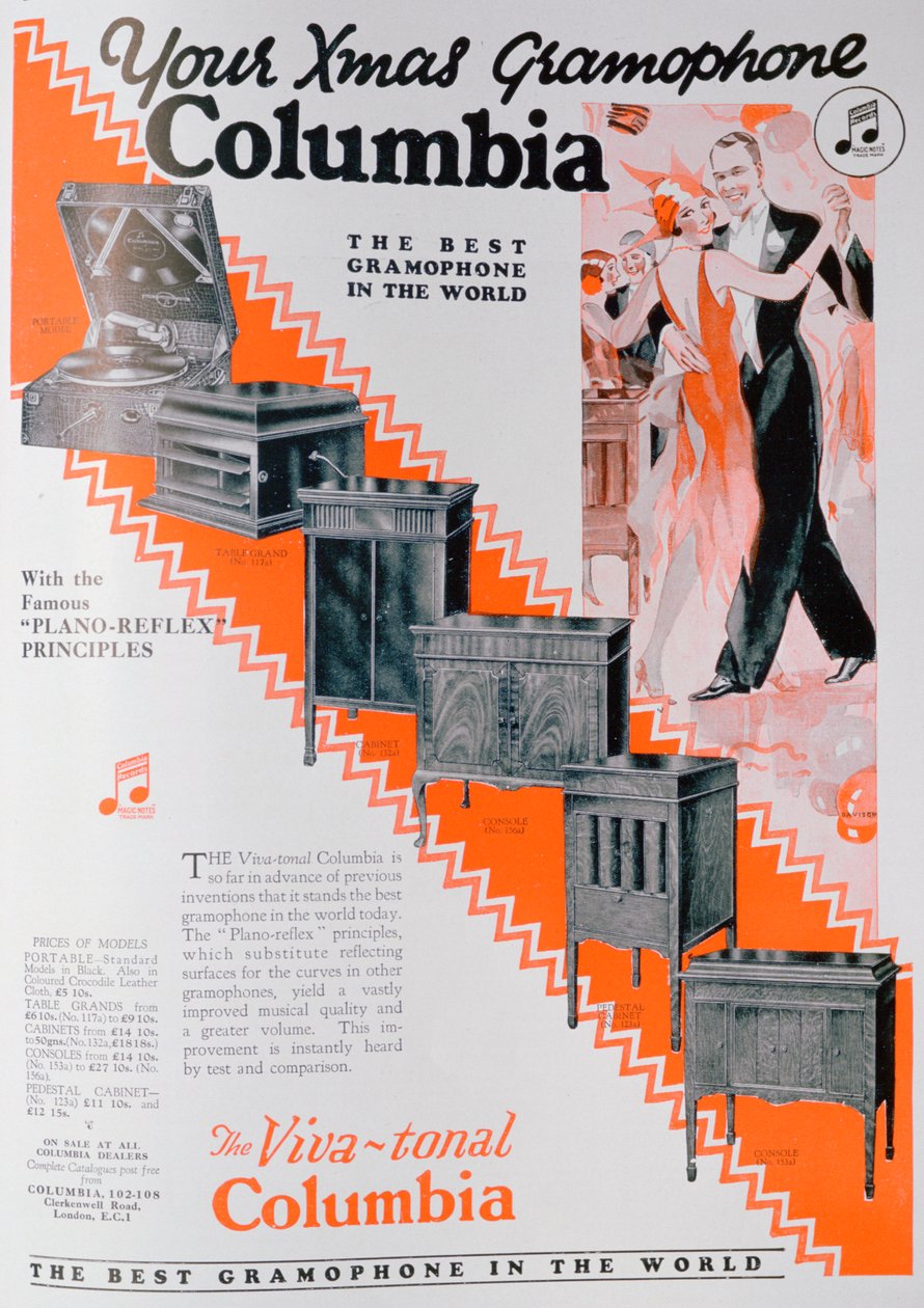 Publicité de Noël pour les gramophones Columbia - Unbekannt