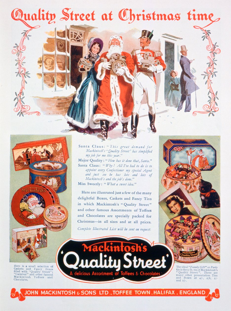 Publicité de Noël pour Mackintosh