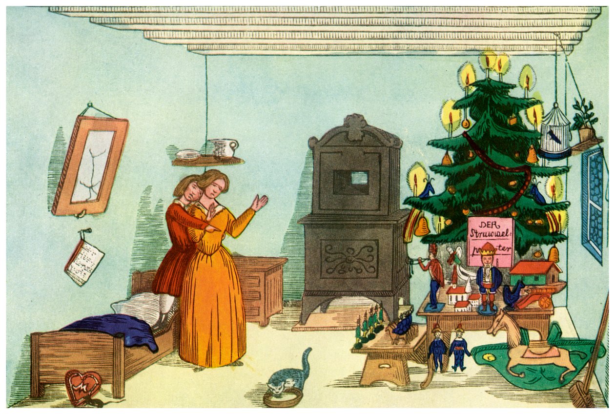 Scène de Noël du Roi Casse-Noisette par Heinrich Hoffmann, 1853 - Unbekannt