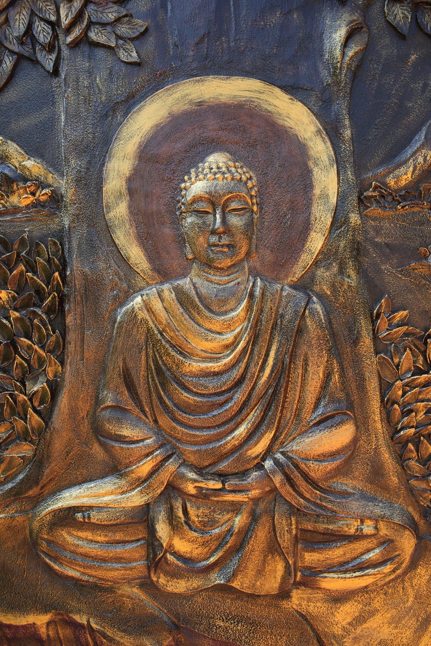 Pagode bouddhiste Chua Thien Lam Go. Bouddha Shakyamuni en posture de méditation. Thay Ninh, Vietnam - Unbekannt