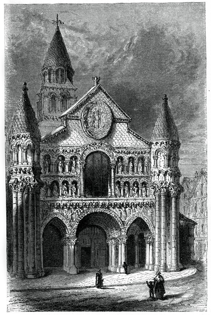 Église Notre-Dame-la-Grande, Poitiers, France, 12e siècle, 1870 - Unbekannt