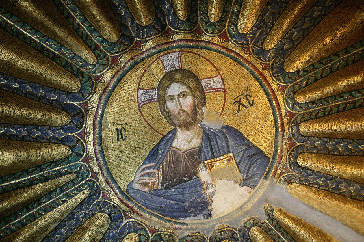 Mosaïque du Christ Pantocrator (en gloire), Istanbul, Turquie - Unbekannt