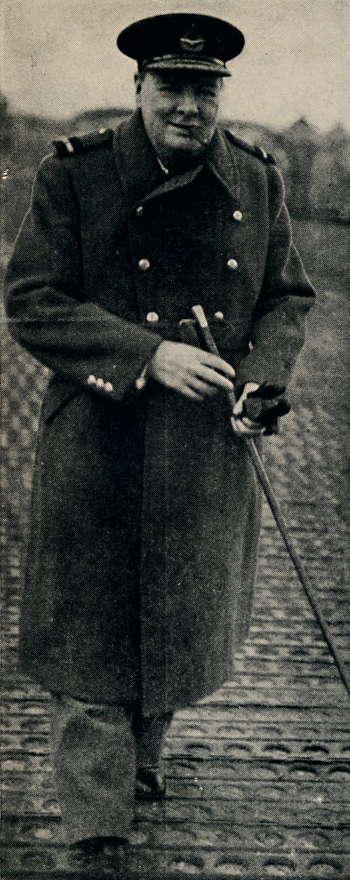 Churchill en aviateur, vers 1945 - Unbekannt