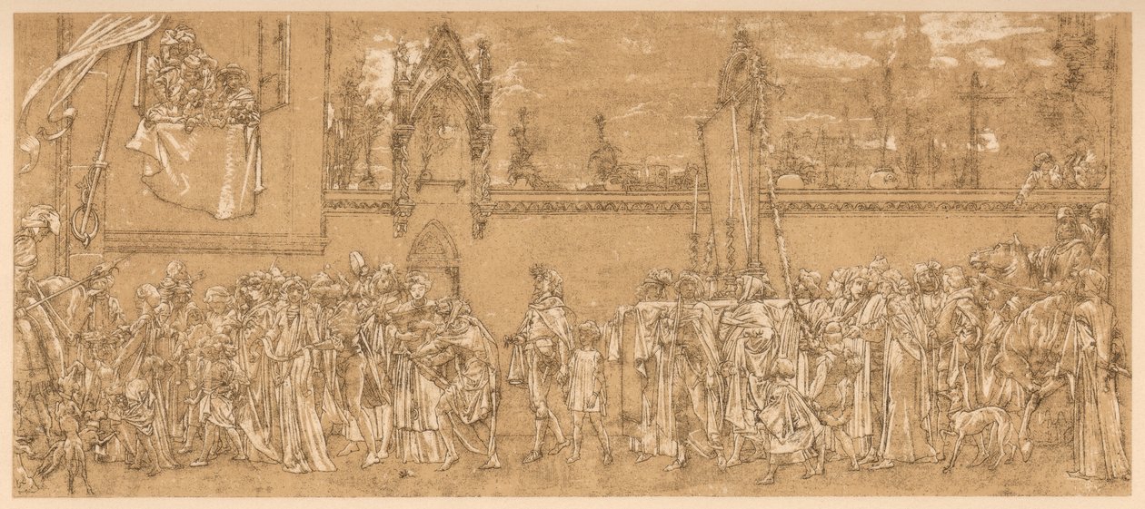 La Madone célébrée de Cimabue est portée en procession - Unbekannt