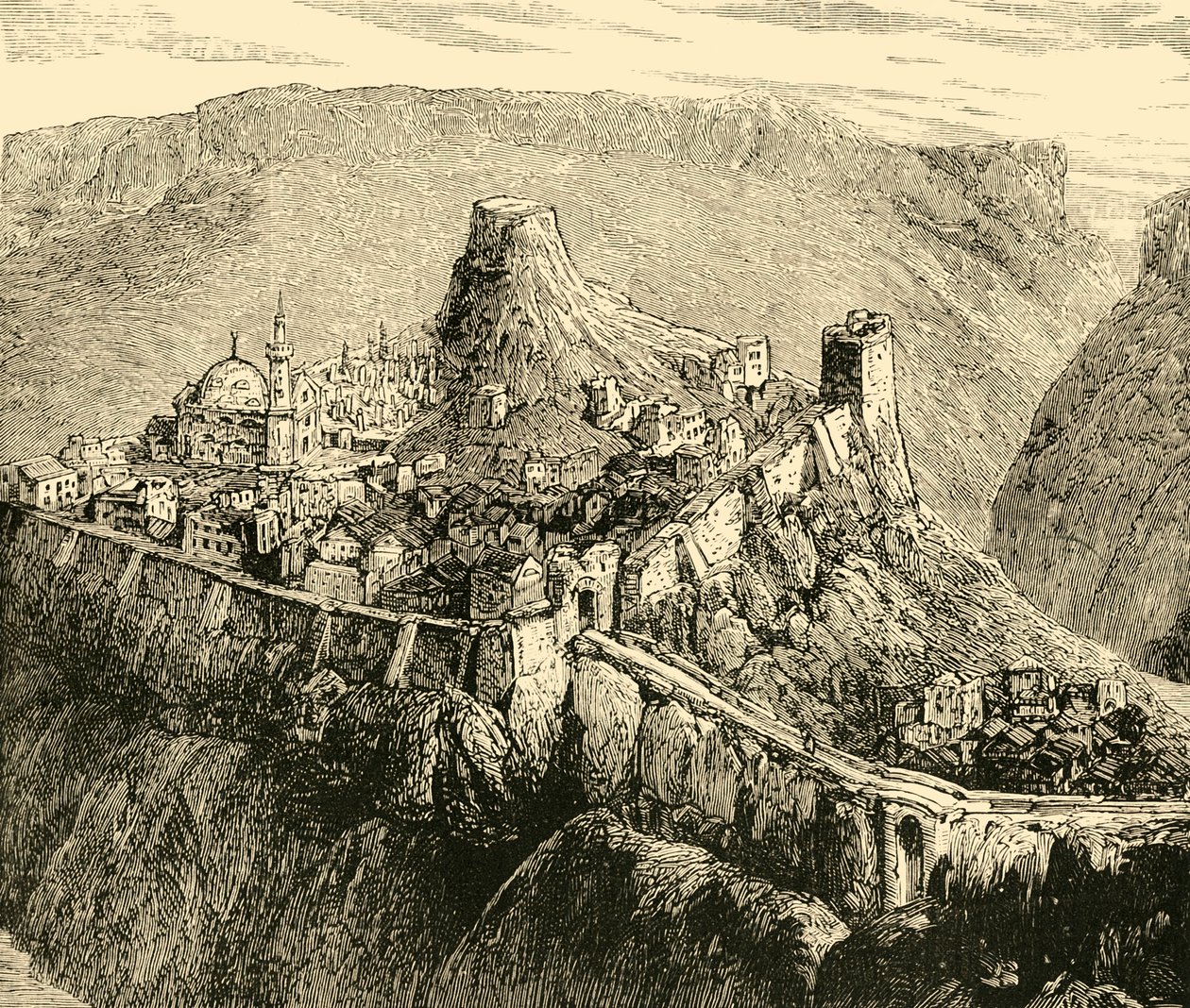 Citadelle et palais des anciens rois de Bulgarie à Tirnova, 1890 - Unbekannt