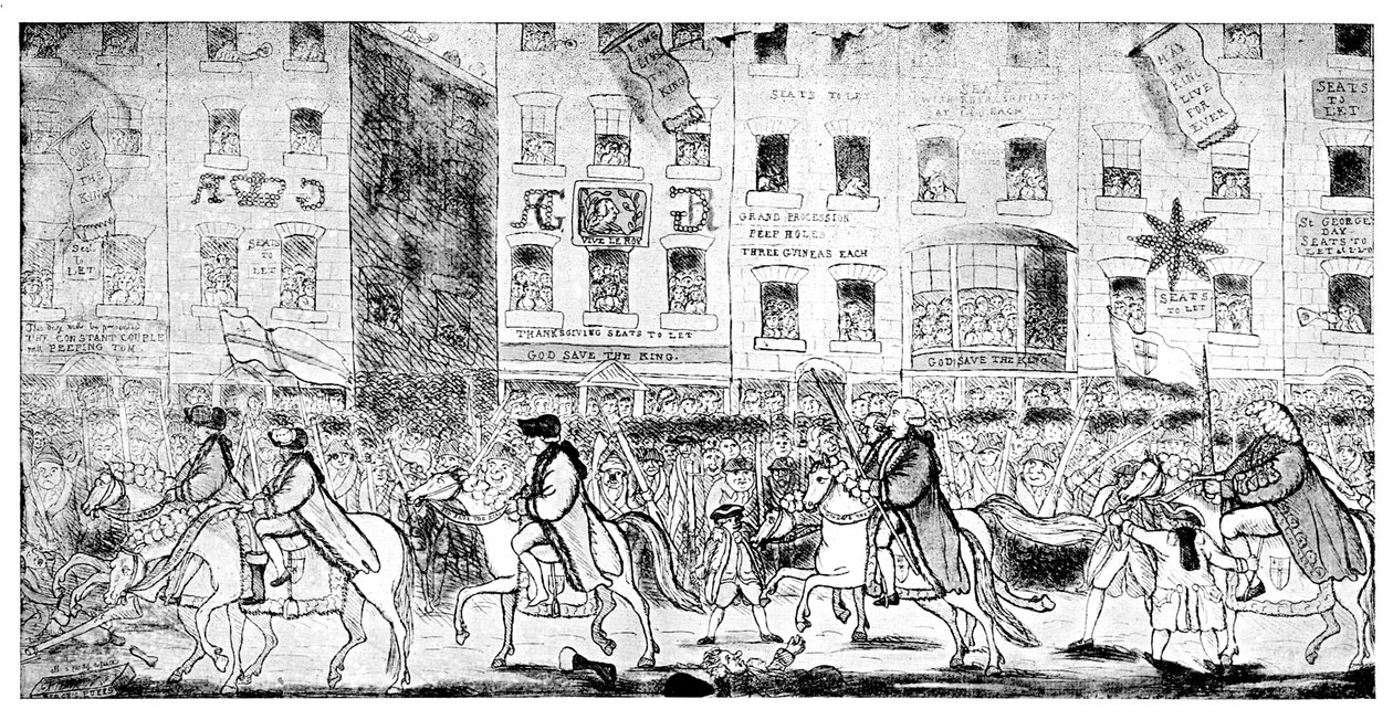 Équitation urbaine ou procession vers St Paul, 1789 - Unbekannt