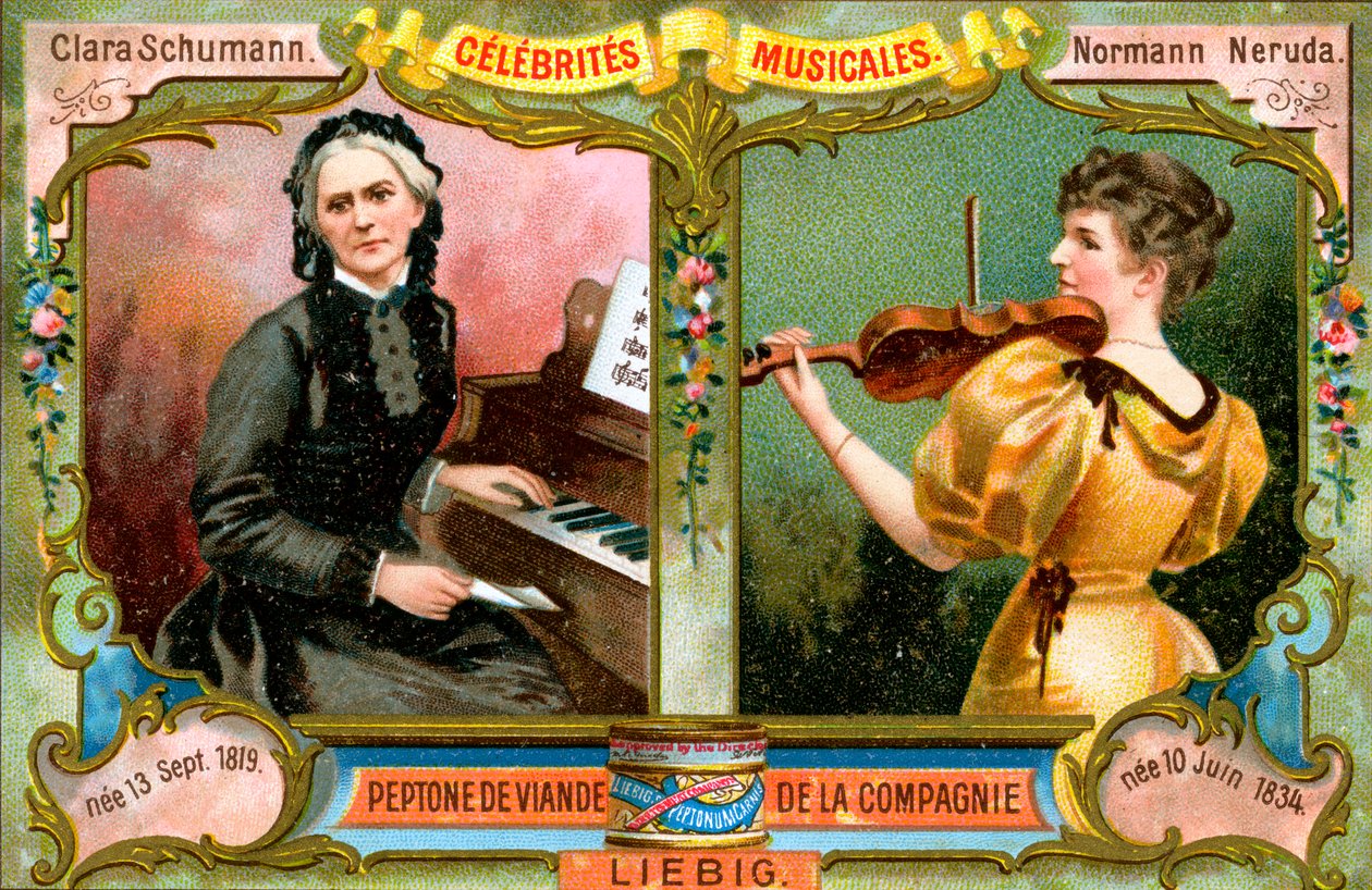 Clara Schumann et Wilma Norman-Neruda, vers 1900 - Unbekannt