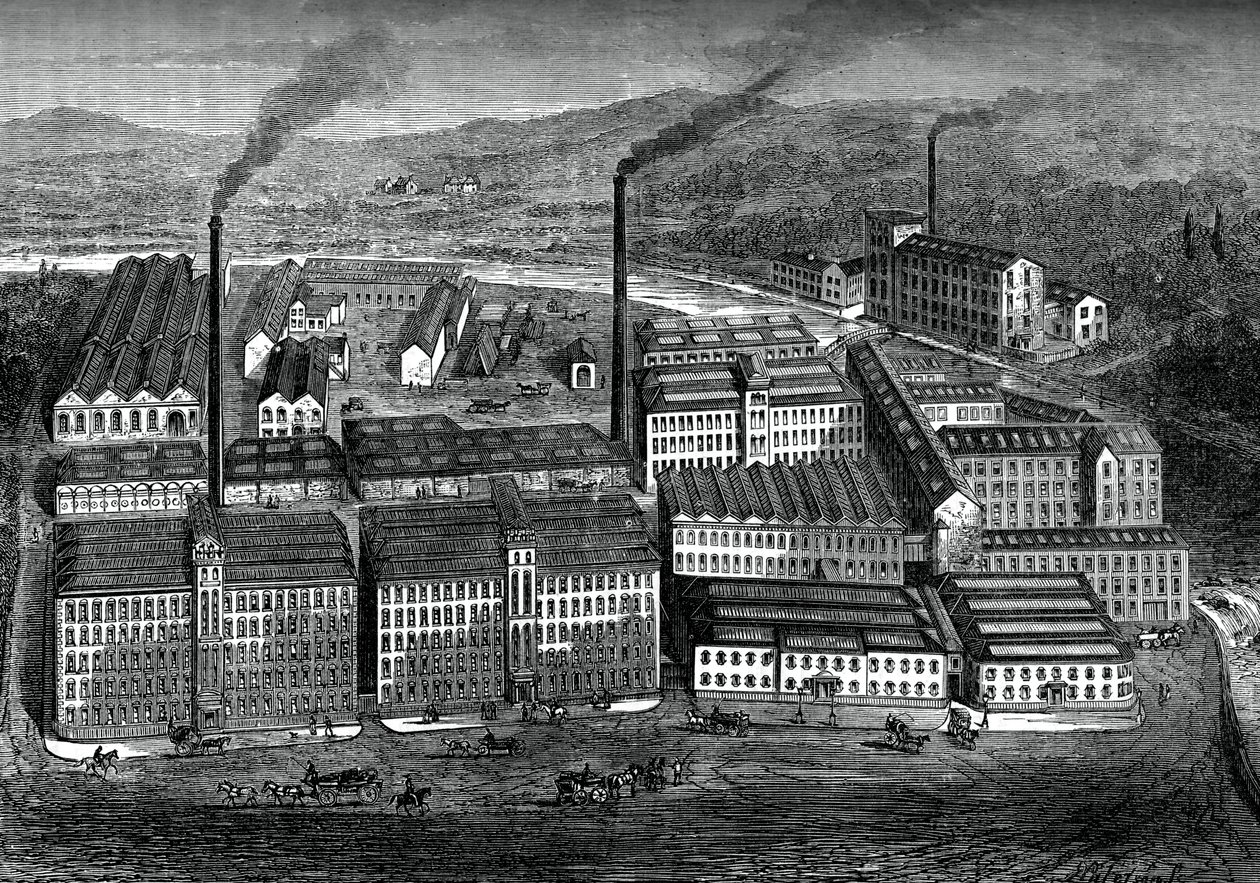 Clarks Anchor Thread Works, Paisley, Écosse, vers 1880 - Unbekannt