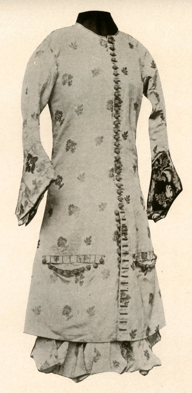 Manteau et culottes complètes en brocart de buffle avec fleurs et feuilles, vers 1670, 1937 - Unbekannt
