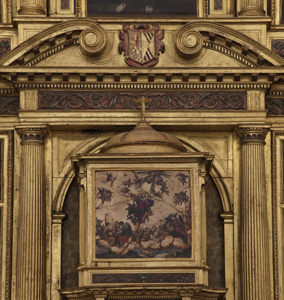 Église collégiale. Intérieur. Le maître-autel. (détail) - Unbekannt