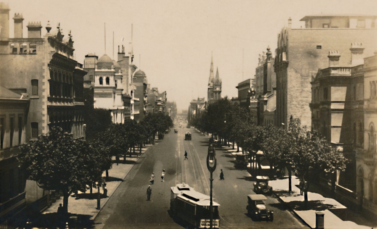 Rue Collins, Melbourne, Australie, vers les années 1920 - Unbekannt