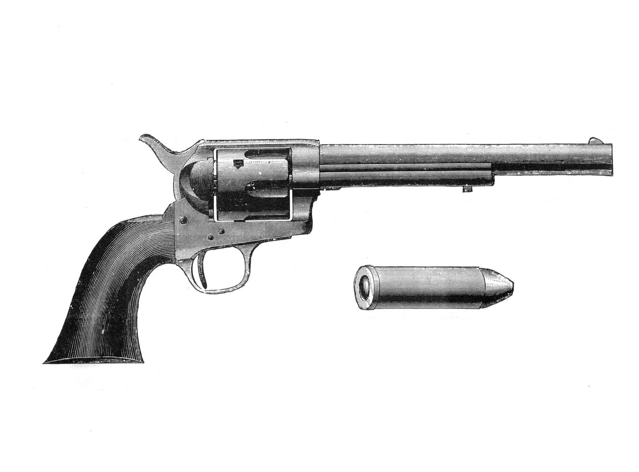Revolver Colt Frontier, inventé par Samuel Colt 1814-62, vers 1890 - Unbekannt