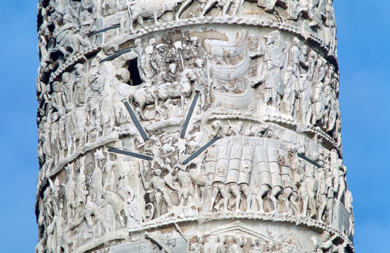 Colonne de Marc Aurèle, détail, Piazza Colonna, Rome - Unbekannt