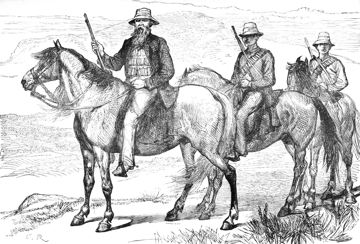 Commandant Piet Uys, des volontaires montés du Transvaal, vers 1880 - Unbekannt