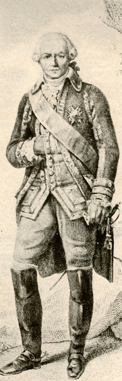 Comte de Rochambeau, montrant l