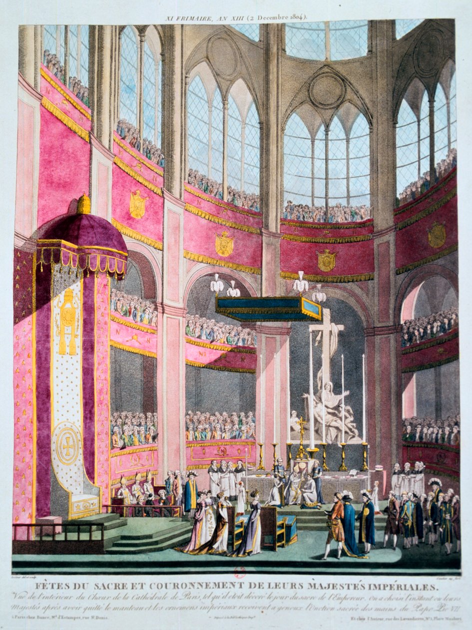 Consécration de Napoléon et couronnement de Joséphine par le pape Pie VII, 2 décembre 1804 - Unbekannt