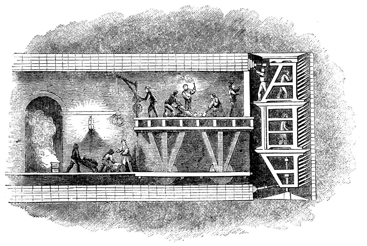 Construction du tunnel de la Tamise, Londres, 1825-1843 - Unbekannt