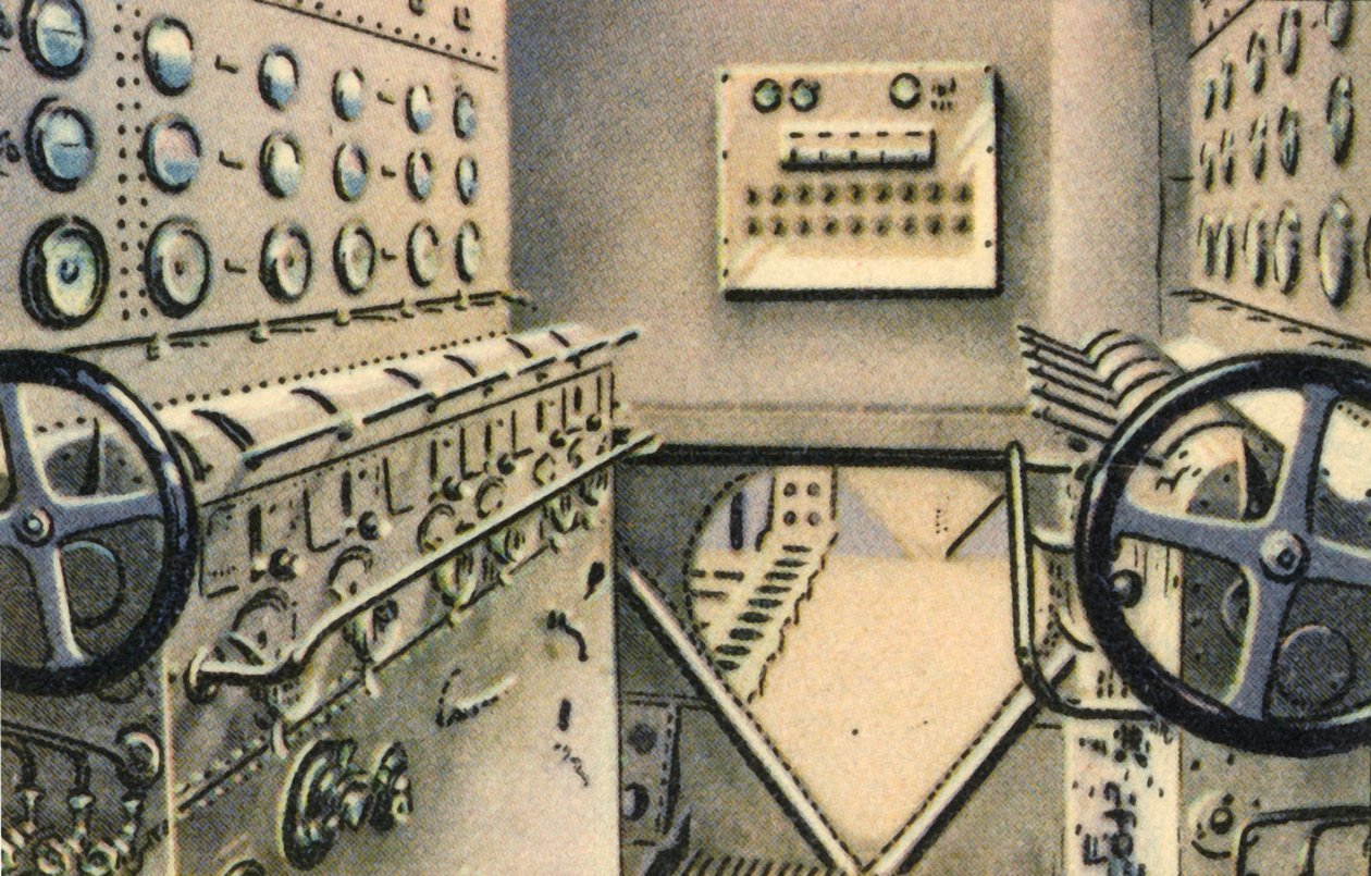 Salle de contrôle à bord de l