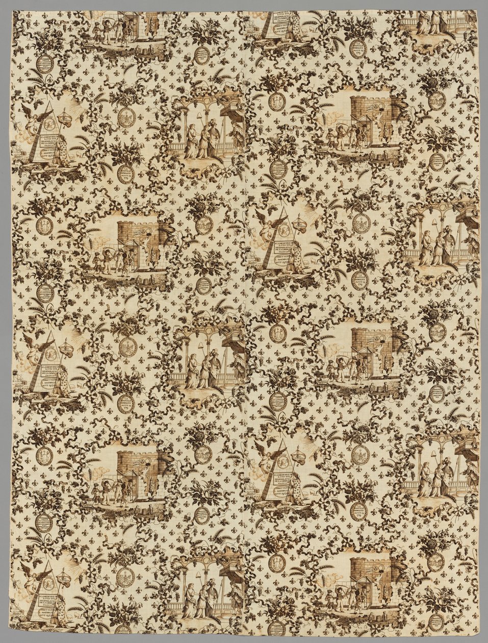 Linge imprimé en cuivre, 1789-1791 - Unbekannt
