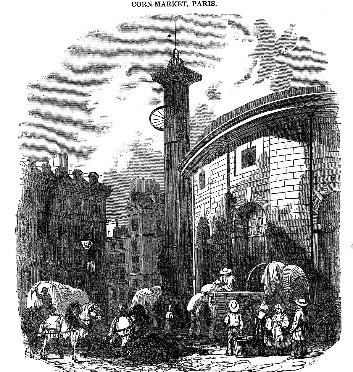 Marché aux grains, Paris, 1836 - Unbekannt
