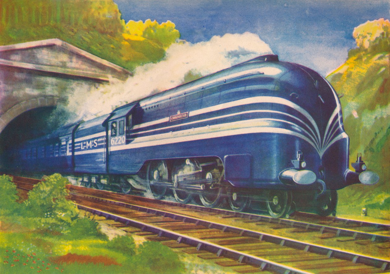 Coronation Scot, L.M.S., quittant le tunnel de Watford, 1940 - Unbekannt