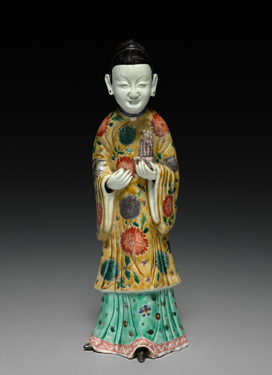 Dame de cour tenant un Sheng, 1662-1722 - Unbekannt