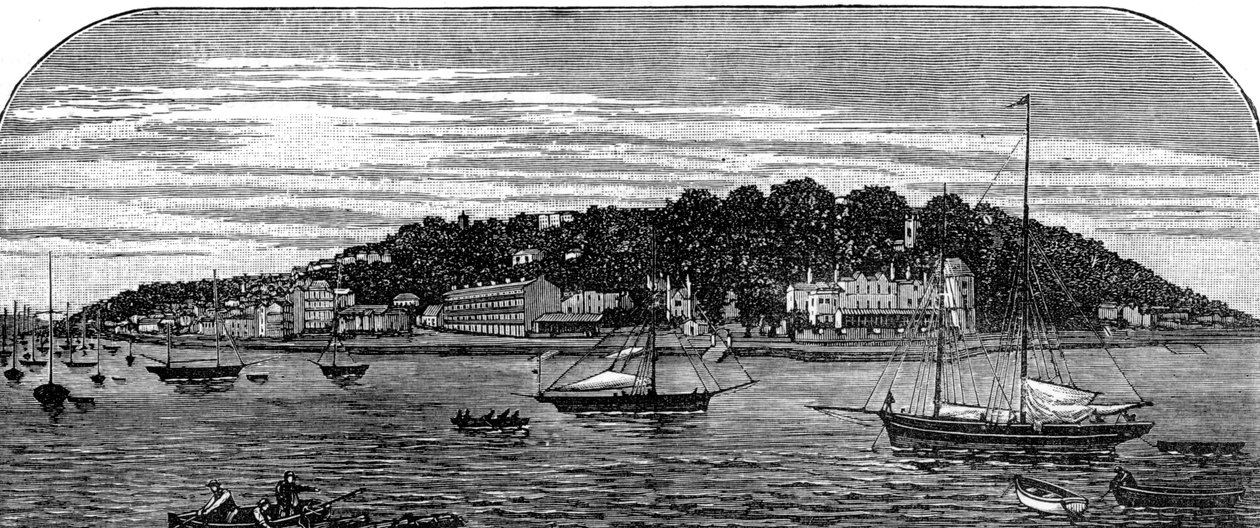 Port de Cowes, Île de Wight, fin du 19ème siècle - Unbekannt