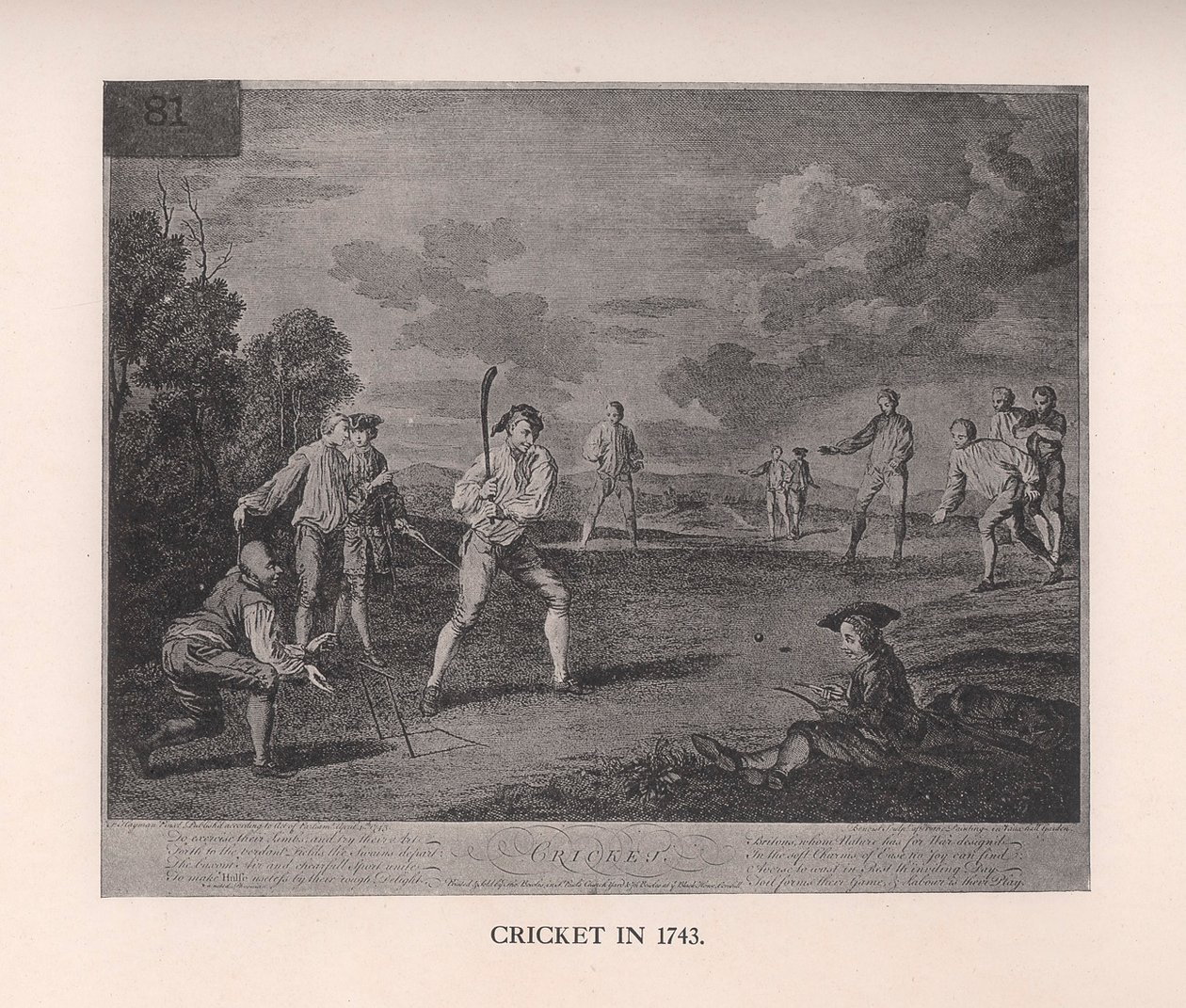 Cricket en 1743, 1912 - Unbekannt
