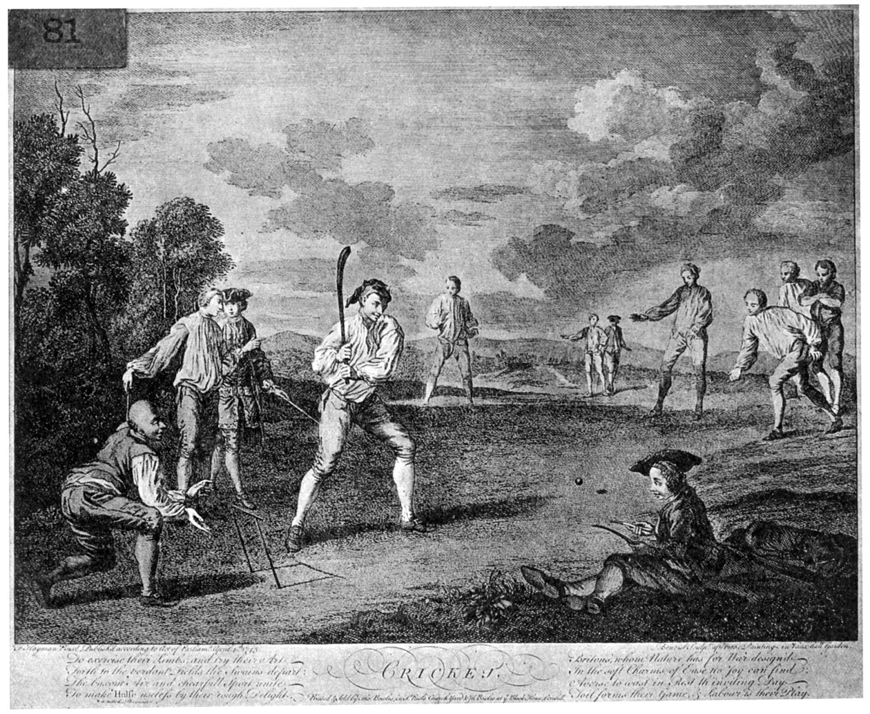 Le cricket en 1743, 1912 - Unbekannt