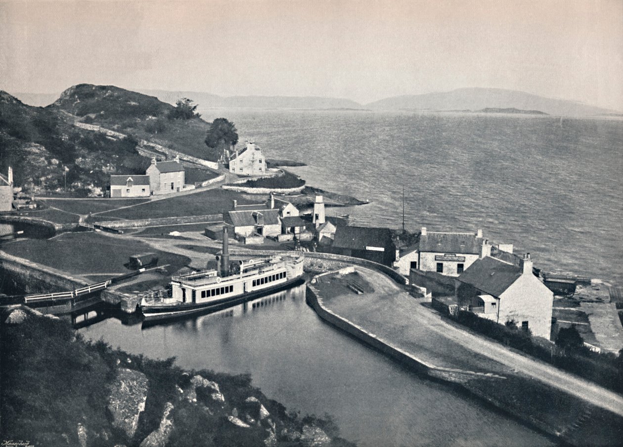 Crinan - Le terminus occidental du canal et le Sound of Jura, 1895 - Unbekannt