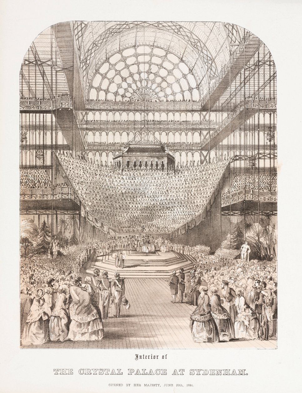 Palais de Cristal, après la Grande Exposition Intérieur du Palais de Cristal à Sydenham - Unbekannt