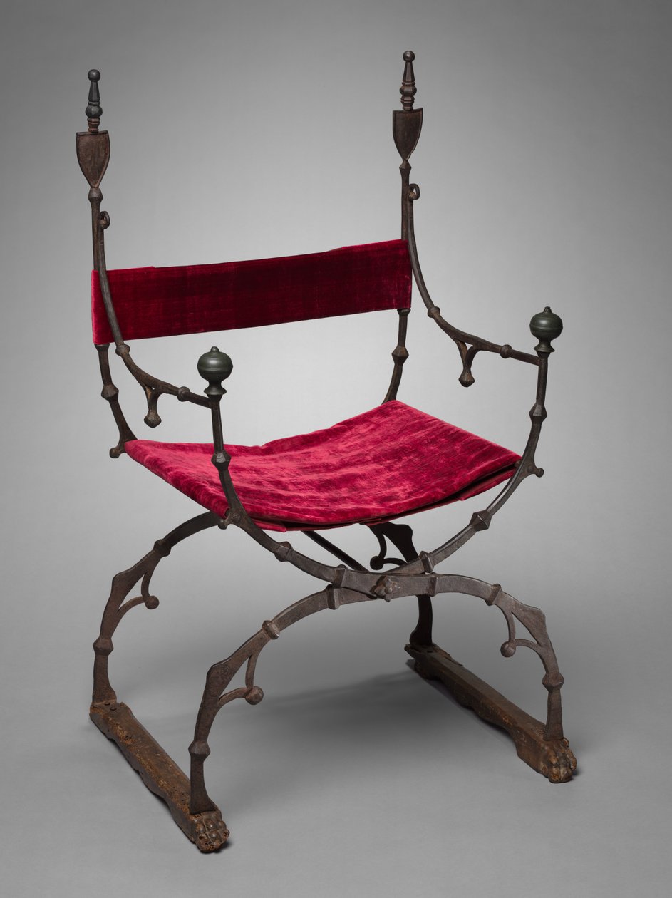 Chaise pliante curule, vers 1450-1500 - Unbekannt