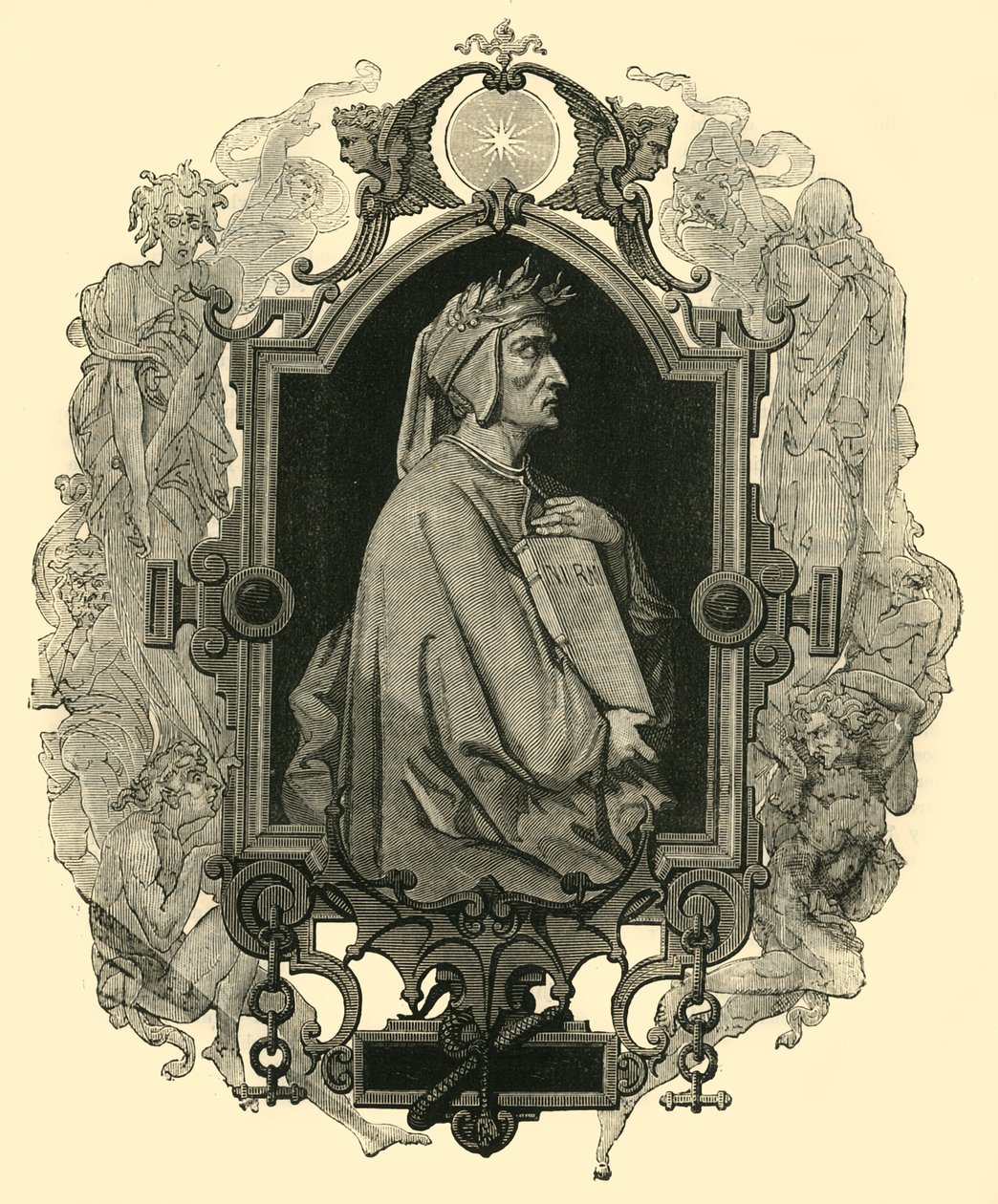 Dante Alighieri, vers 1265-1321, 1890 - Unbekannt