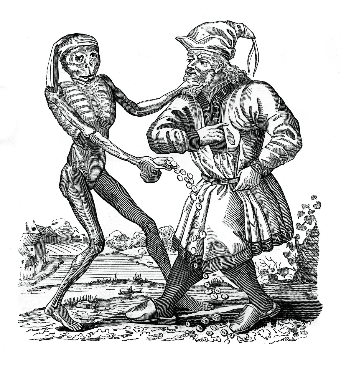 La mort et le juif, un épisode de la danse macabre - Unbekannt