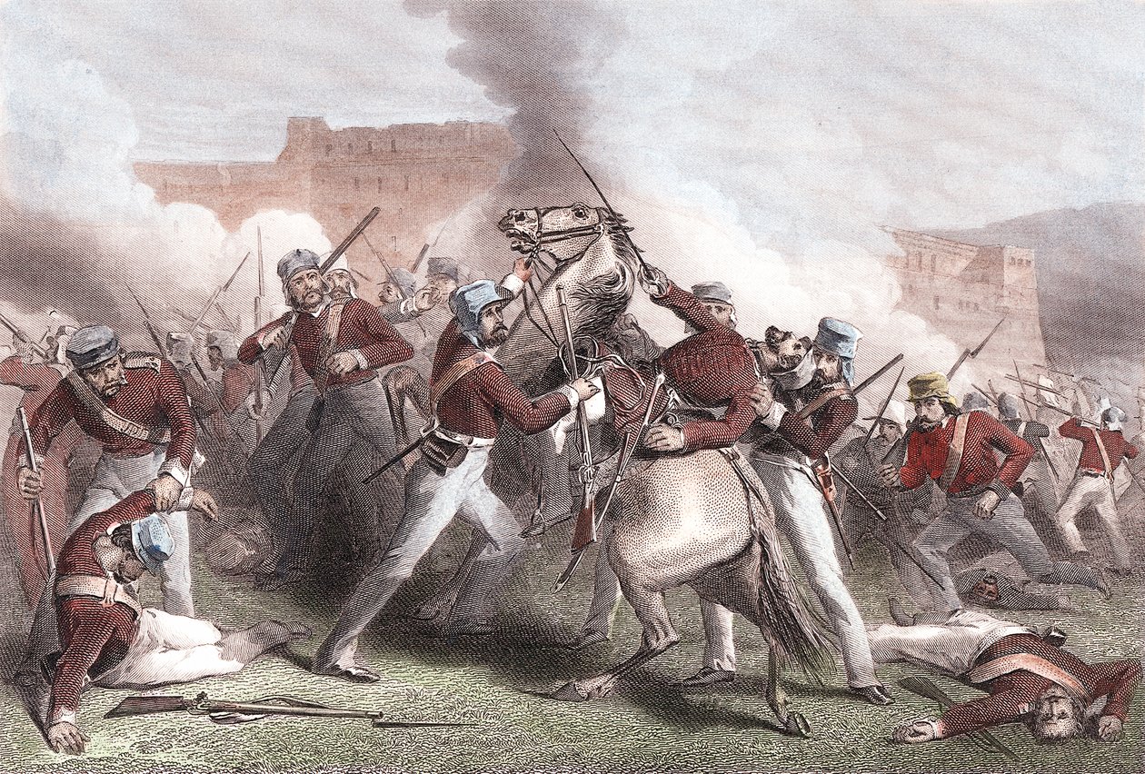 Mort du brigadier Adrian Hope, révolte indienne, 15 avril 1858 - Unbekannt