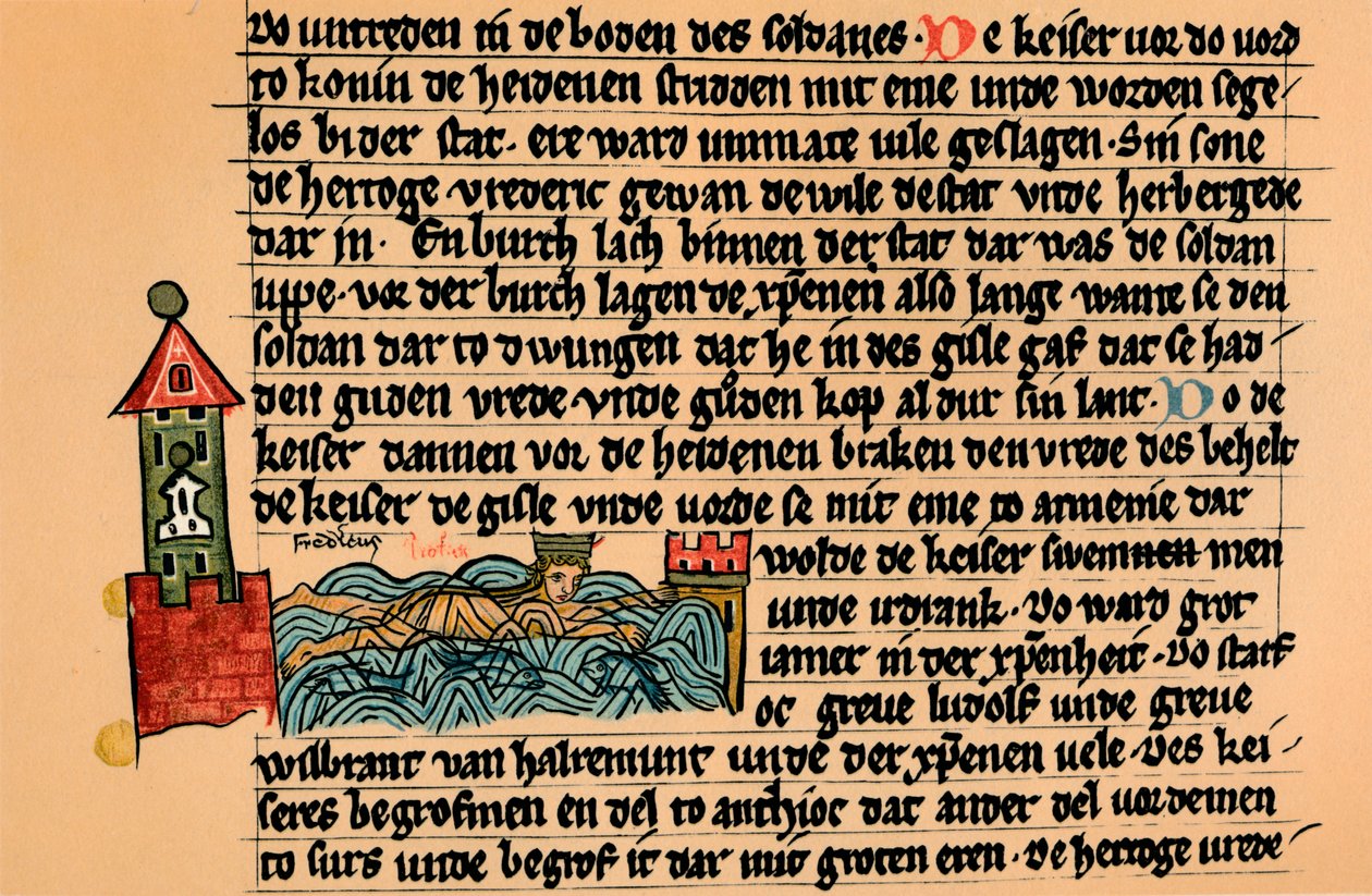 Mort de Frédéric Barberousse, vers 1154, 1907 - Unbekannt