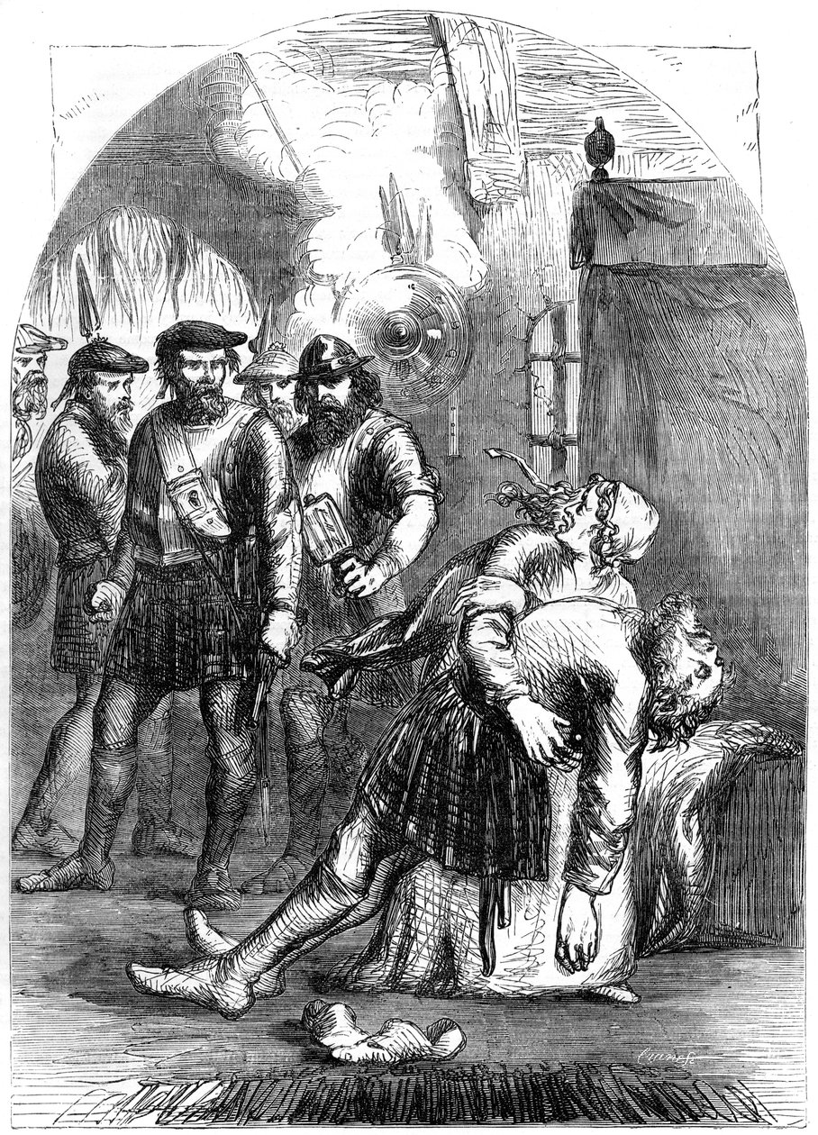 Mort de Mac Ian, le massacre de Glencoe, 1692, 19ème siècle - Unbekannt