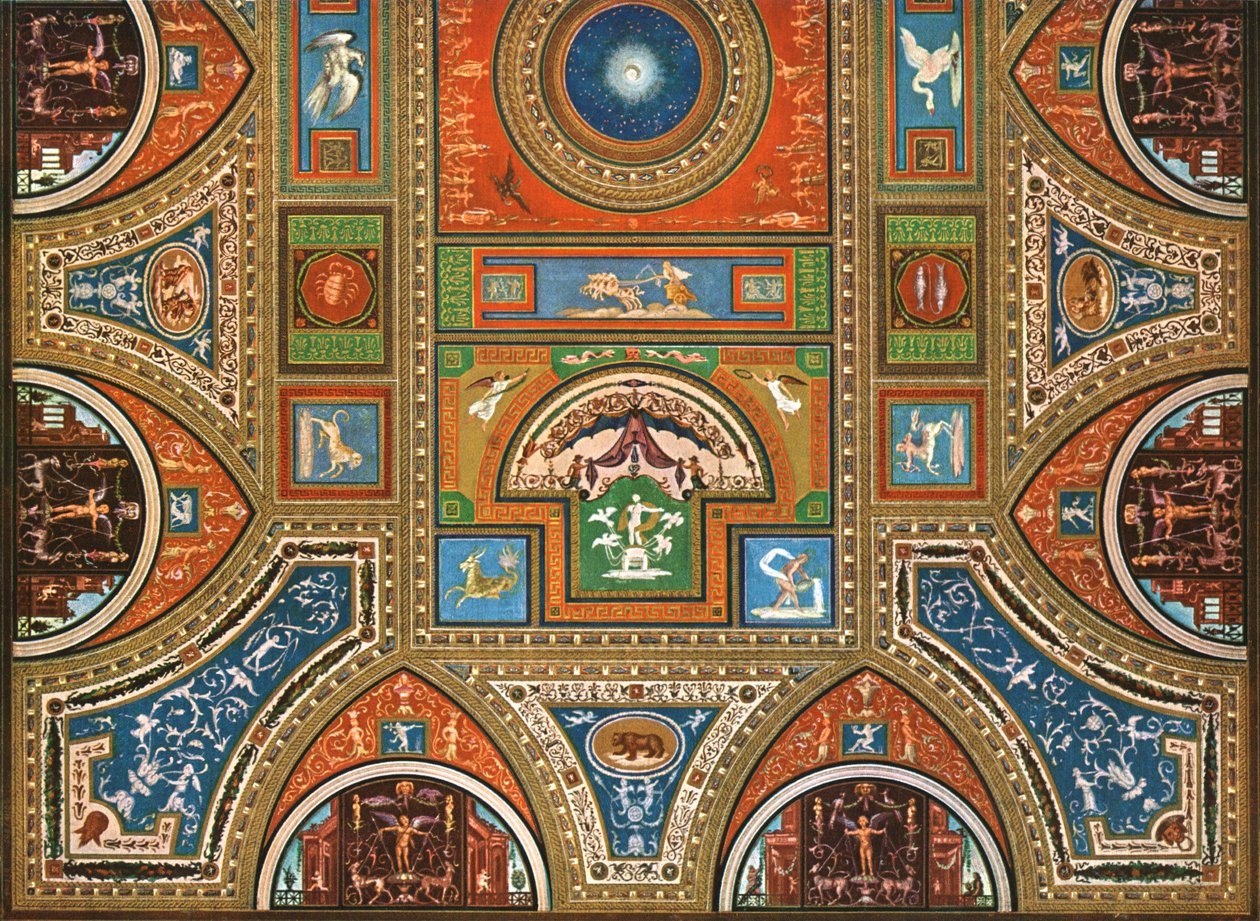 Décoration dans les appartements Borgia, Palais apostolique, Vatican, Rome, Italie, 1928 - Unbekannt