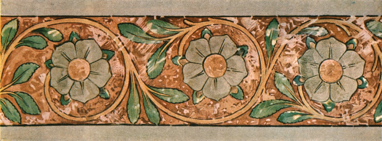 Décoration dans le cloître de la collégiale d
