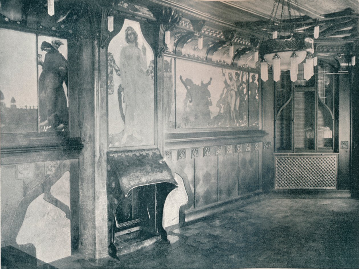 Décorations pour une salle de musique par Fritz Erler, vers 1899 - Unbekannt