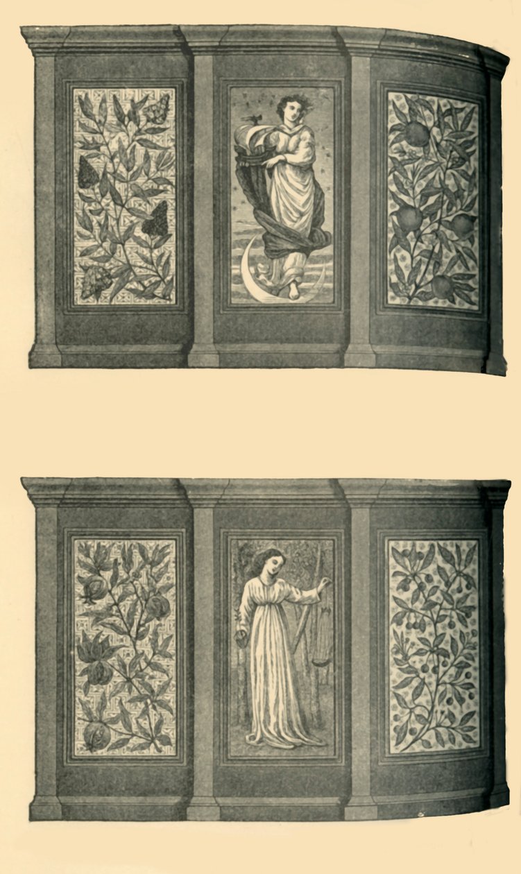Décorations de la salle à manger ouest, musée de South Kensington, vers 1865, 1881 - Unbekannt