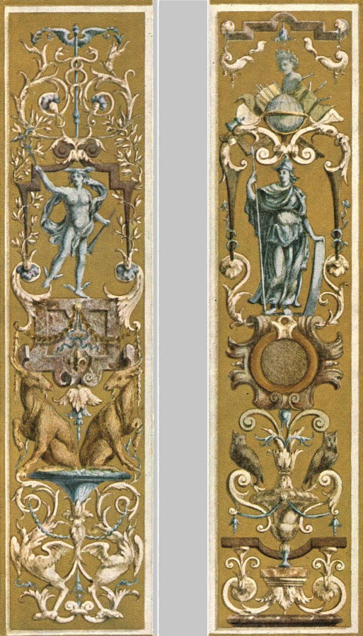 Peinture décorative au Louvre, Paris, France, 1928 - Unbekannt