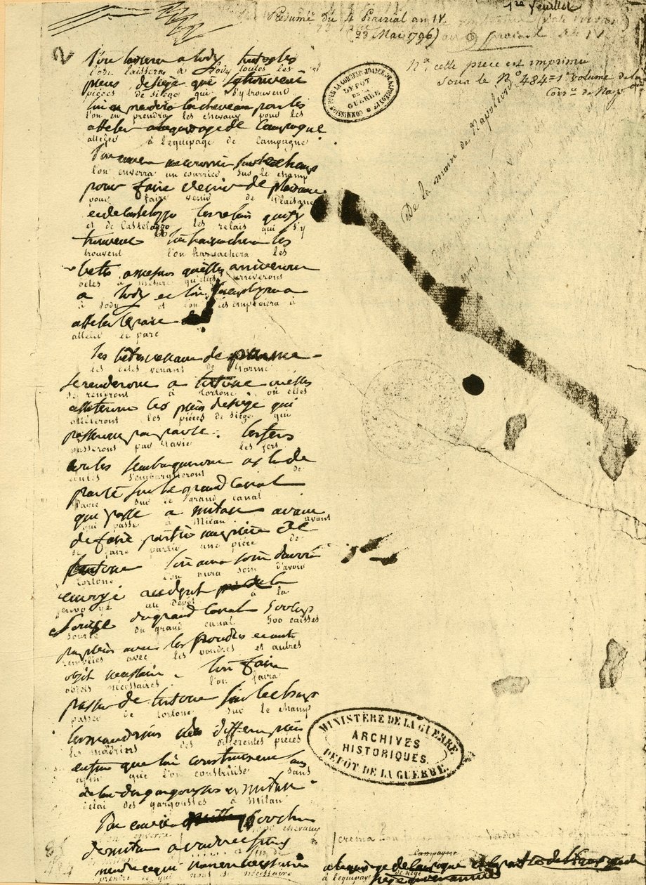 Décret de Napoléon Bonaparte, 23 mai 1796 - Unbekannt