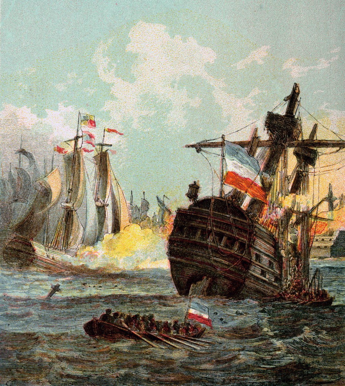 Défaite de la flotte hollandaise, 1666 - Unbekannt