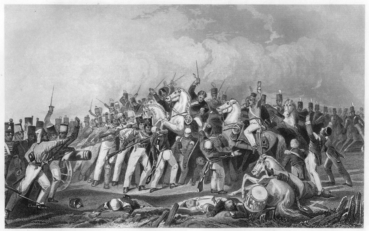 Défaite des mutins de Sealkote par la colonne du général Nicholson, 1857, c1860 - Unbekannt