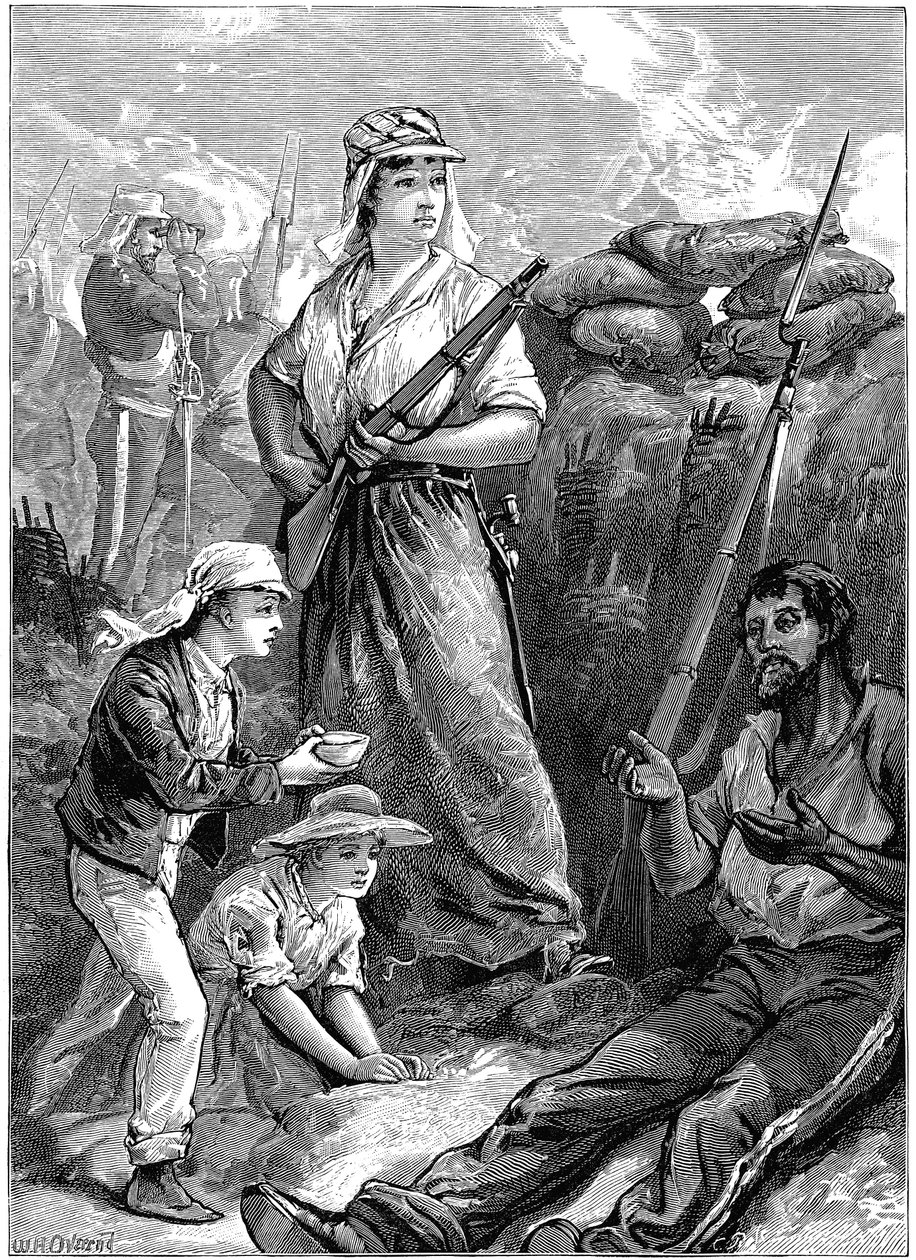 Défense du fort de Futtegurh, révolte indienne, 1857-1859 vers 1895 - Unbekannt