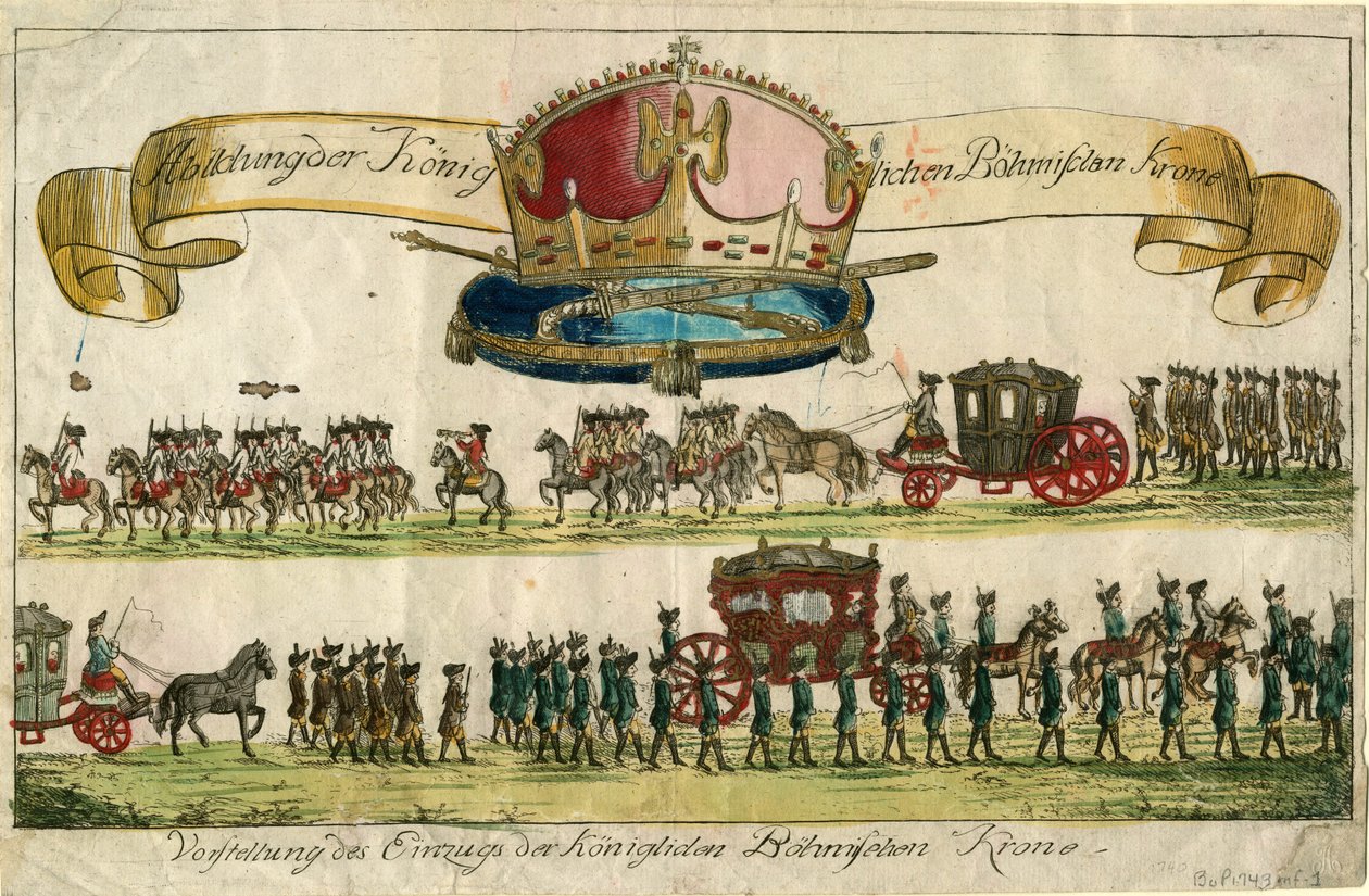 Présentation de la couronne royale bohémienne - Unbekannt