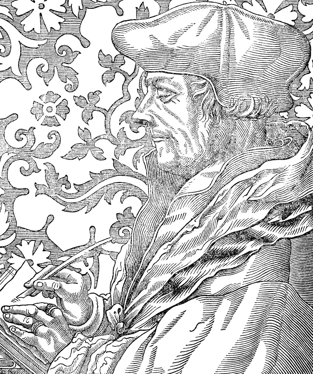 Desiderius Erasmus, humaniste et érudit néerlandais des 15e-16e siècles, 19e siècle - Unbekannt