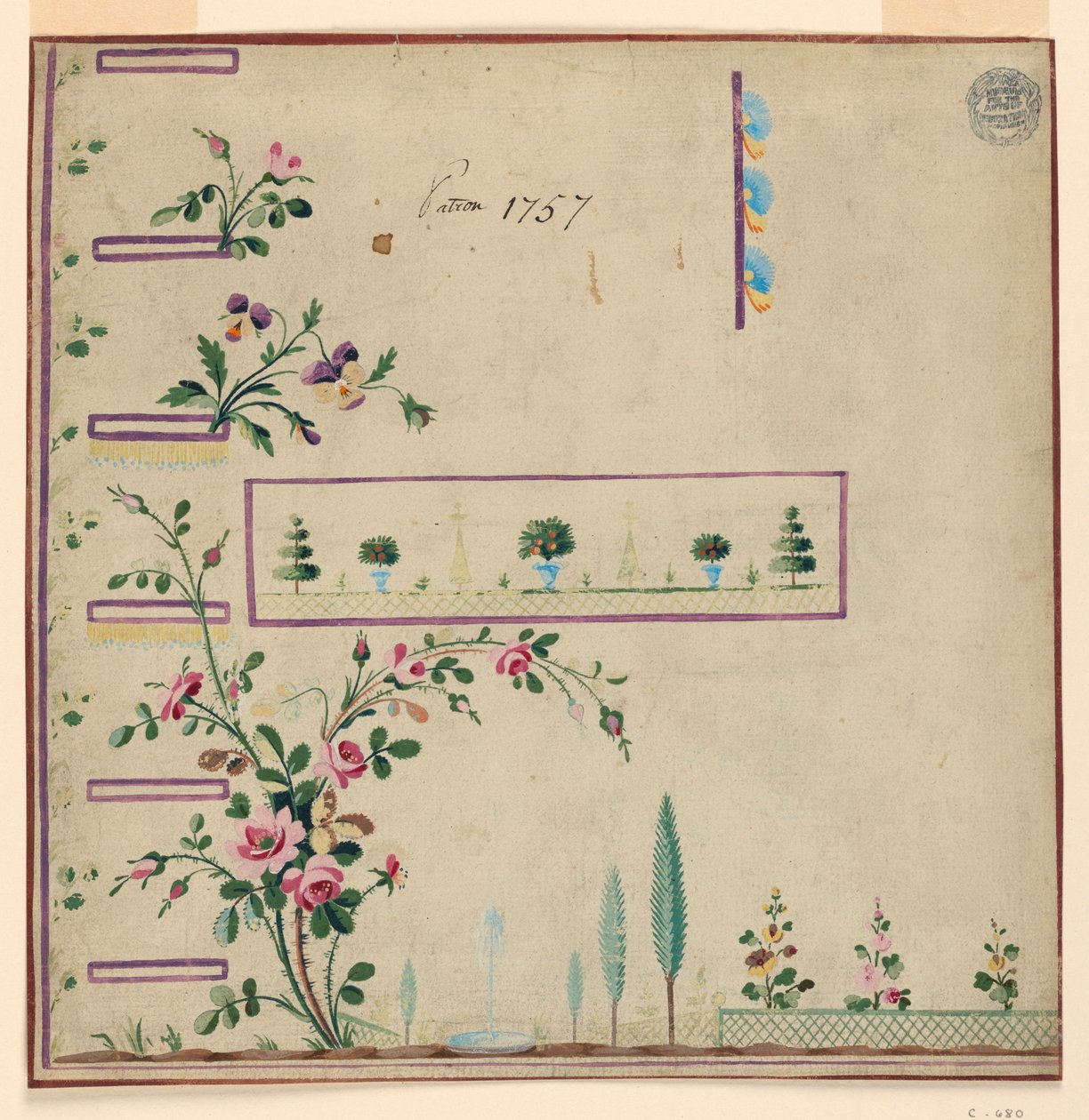 Design pour Gile, motif 1757 de la Fabrique de St. Ruf - Unbekannt